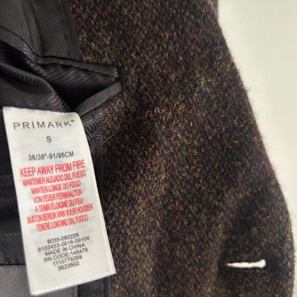 Primark Brown Harris Tweed Sport Coat/ Blazer -38 - Picture 12 of 12